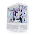 GABINETE THERMALTAKE VIEW 170 MICRO CHASSIS TG X2 FAN ARGB X3 SNOW WHITE