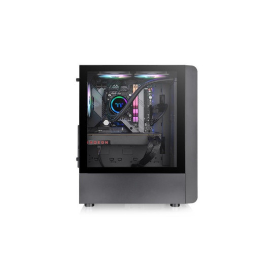 Gabinete TT S200 Mid-Tower TG Fan x3 ARGB Black