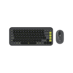 COMBO WIERELESS TECLADO Y MOUSE LOGITECH POP ICON GRAFITO 920-013052