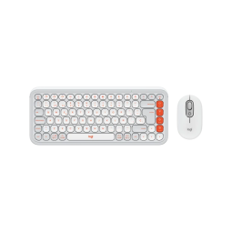 Teclado+Mouse Logitech Pop Icon White 920-013055