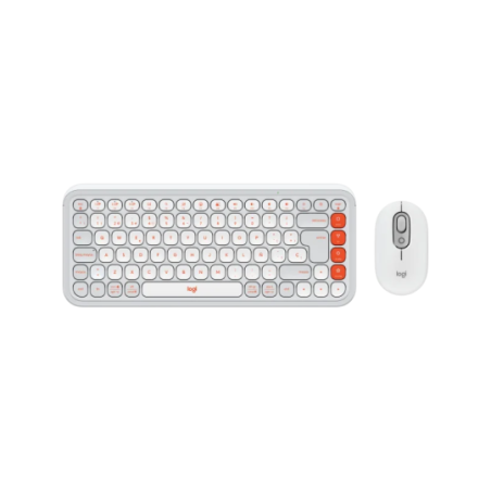 Teclado+Mouse Logitech Pop Icon White 920-013055