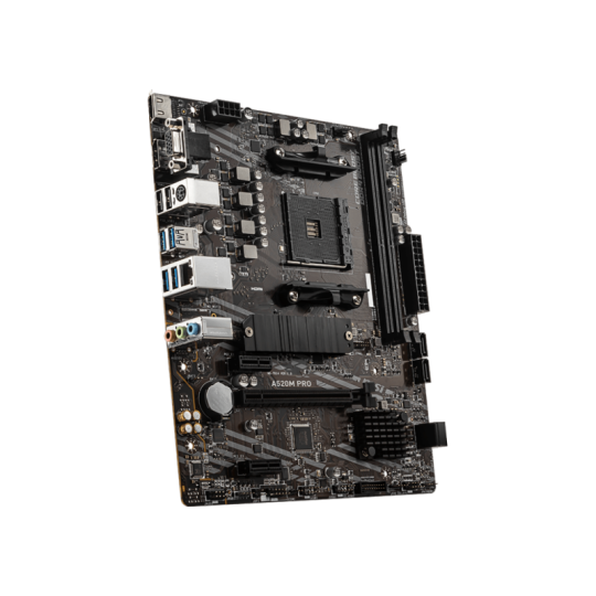 MOTHERBOARD MSI A520M PRO DDR4 AM4 (Series 3000/4000/5000)
