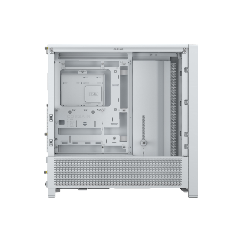 Gabinete Corsair FRAME 4000D Mid-Tower TG Full Modular White