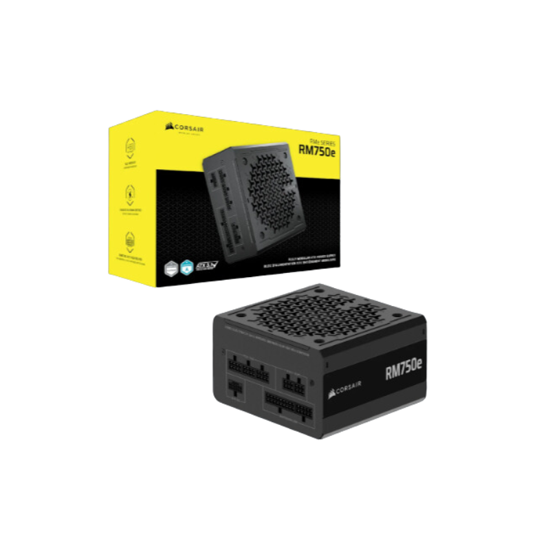 Fuente Corsair RM750e 750W Cybenetics Gold Full Modular PCIe 5.1 / ATX 3.1 Black