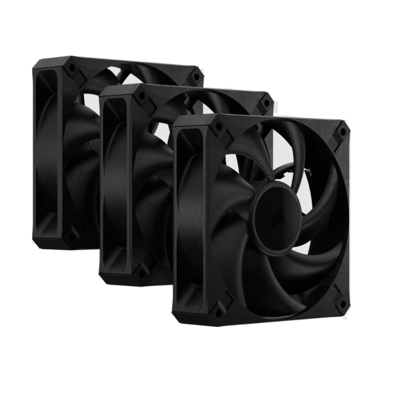 Fan Cooler Corsair RS120 MAX 120mm PWM 30mm Fan Black Pack x3