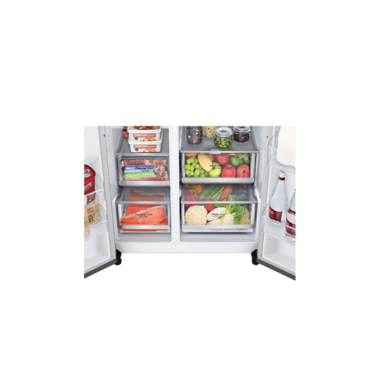 HELADERA LG GS66SXSC DOBLE PUERTA 570 LTS INSTAVIEW SMART INVERTER