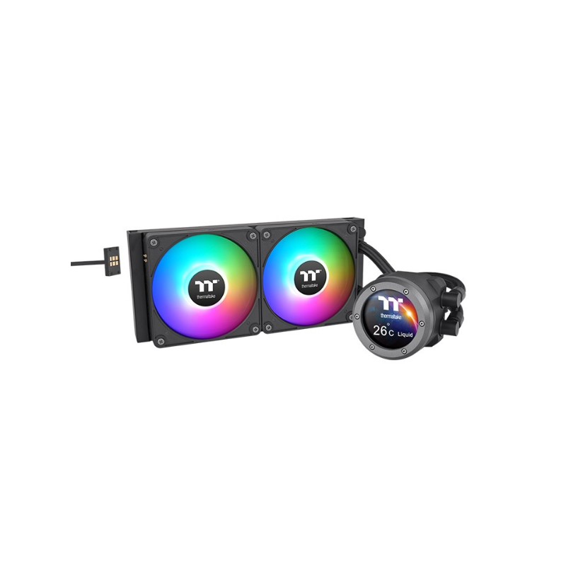 WATER COOLING THERMALTAKE TH240 V2 ULTRA EX ARGB SYNC AIO 240MM BLACK WATER BLOCK