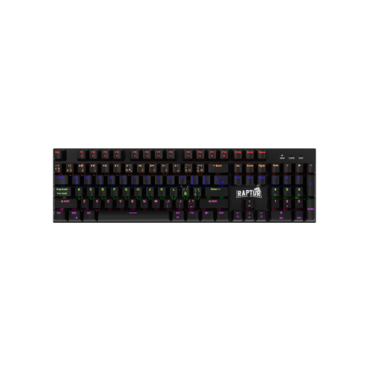 TECLADO RAPTOR FIRECLAW M104 MECANICO RETROILUMINADO SWITCH RED OUTEMU