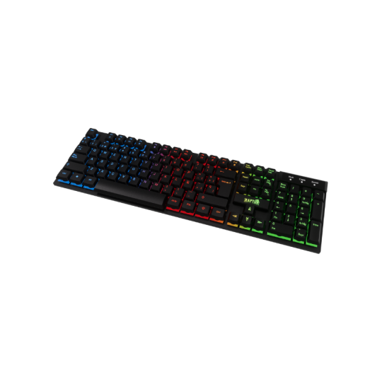 TECLADO RAPTOR FIRECLAW M1 MEMBRANA RAINBOW 7 COLORES