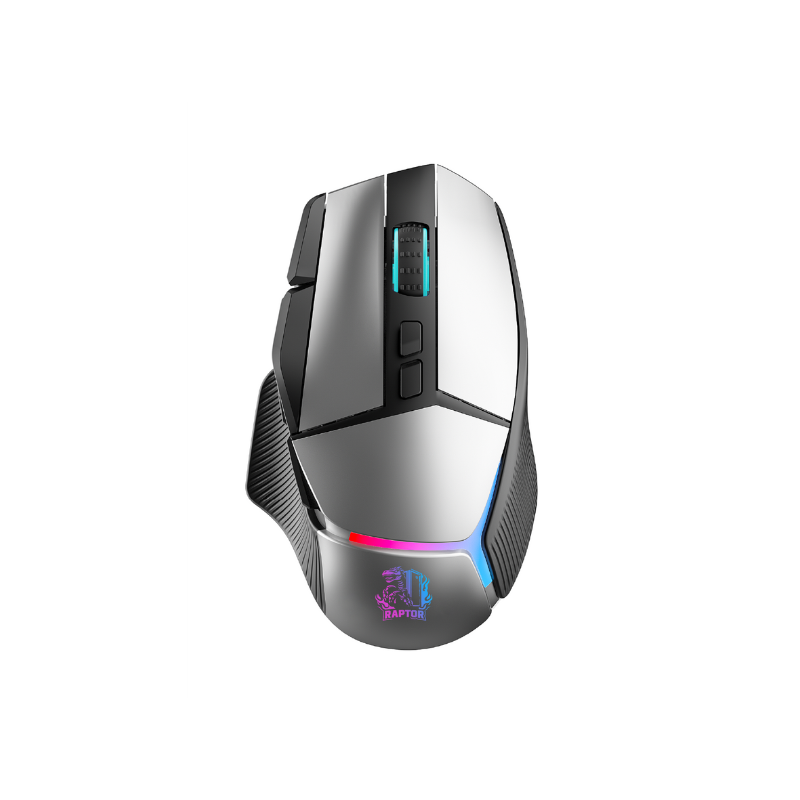 MOUSE GAMER RAPTOR STORM GRIP 9 BOTONES 8000DPI RETROILUMINADO