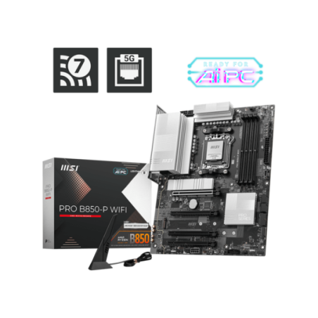 MOTHERBOARD MSI PRO B850-P WIFI DDR5 AMD5 (SERIE 7000/8000/9000)