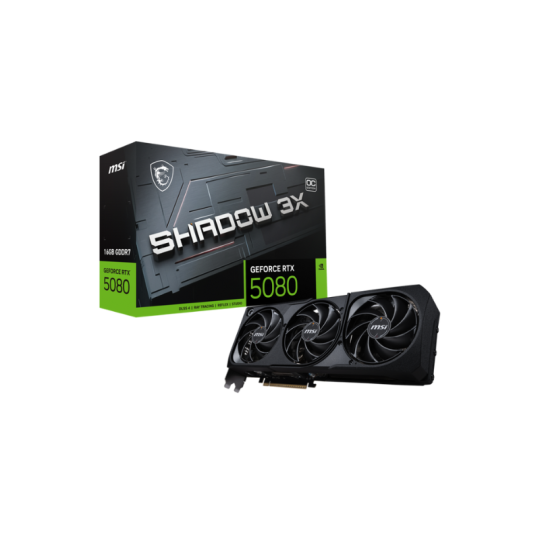 PLACA DE VIDEO VGA MSI GeForce RTX 5080 SHADOW 3X OC 16G