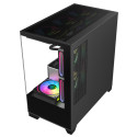 GABINETE RAPTOR NOVA PRIME TG X2 MID-TOWER RGB FAN X3 BLACK