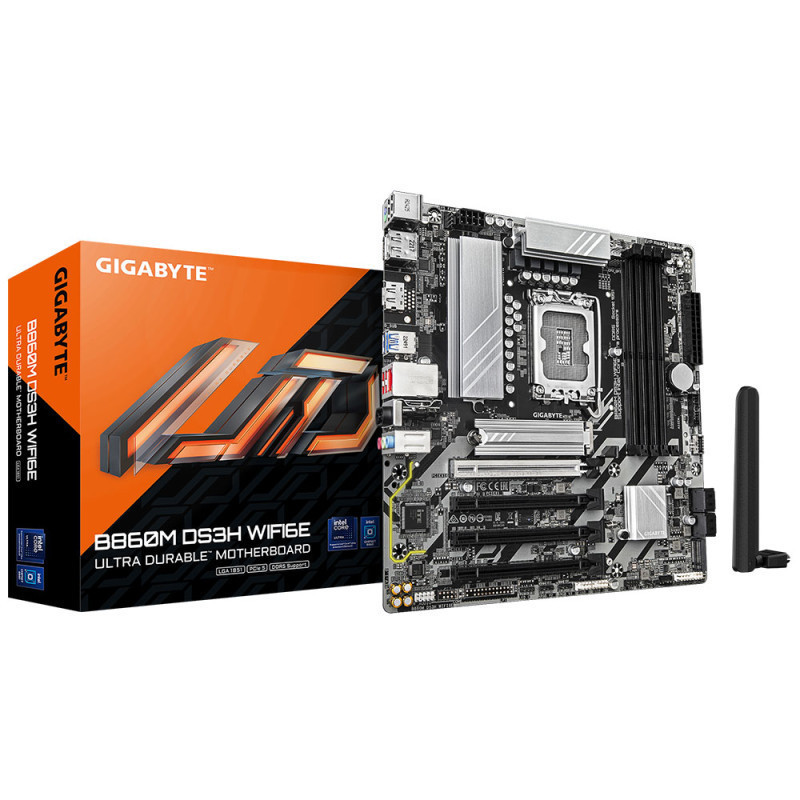 MOTHERBOARD GIGABYTE B860M DS3H WIFI6E DDR5 S1851