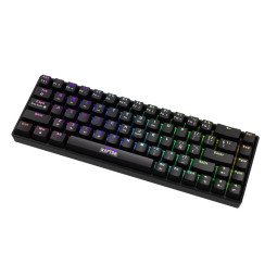 Teclado Raptor Fireclaw M68 Wireless Mecanico Retroiluminado Red Outemu
