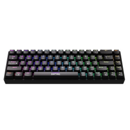 Teclado Raptor Fireclaw M68 Wireless Mecanico Retroiluminado Red Outemu