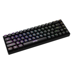 Teclado Raptor Fireclaw M68 Wireless Mecanico Retroiluminado Red Outemu