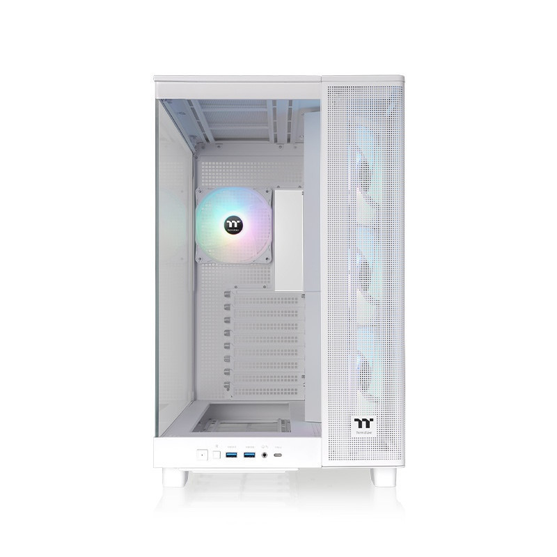 GABINETE THERMALTAKE VIEW 380 XL TG ARGB WHITE 4*FAN