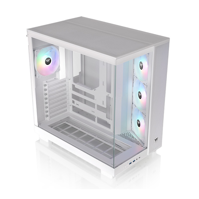 GABINETE THERMALTAKE VIEW 380 XL TG ARGB WHITE 4*FAN