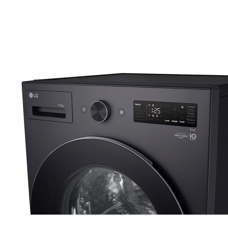 LAVASECARROPAS LG WD15EGNTSPG 15/8Kg INVERTER DIRECT DRIVE GRIS