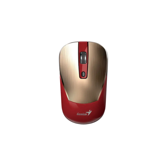 MOUSE GENIUS INALAMBRICO USB-A NX-7125 GOLD + RED