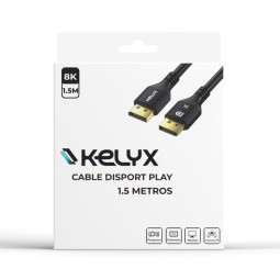 CABLE KELYX DISPLAY PORT 1.4 4K A 120HZ / 8K 60HZ 48GBPS 3 MT