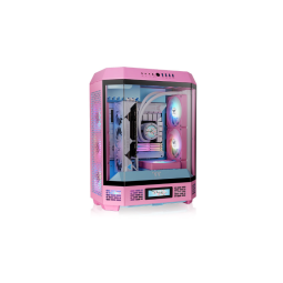 Gabinete TT The Tower 600 Mid-Tower TG x3 Fan x2 Bubble Pink