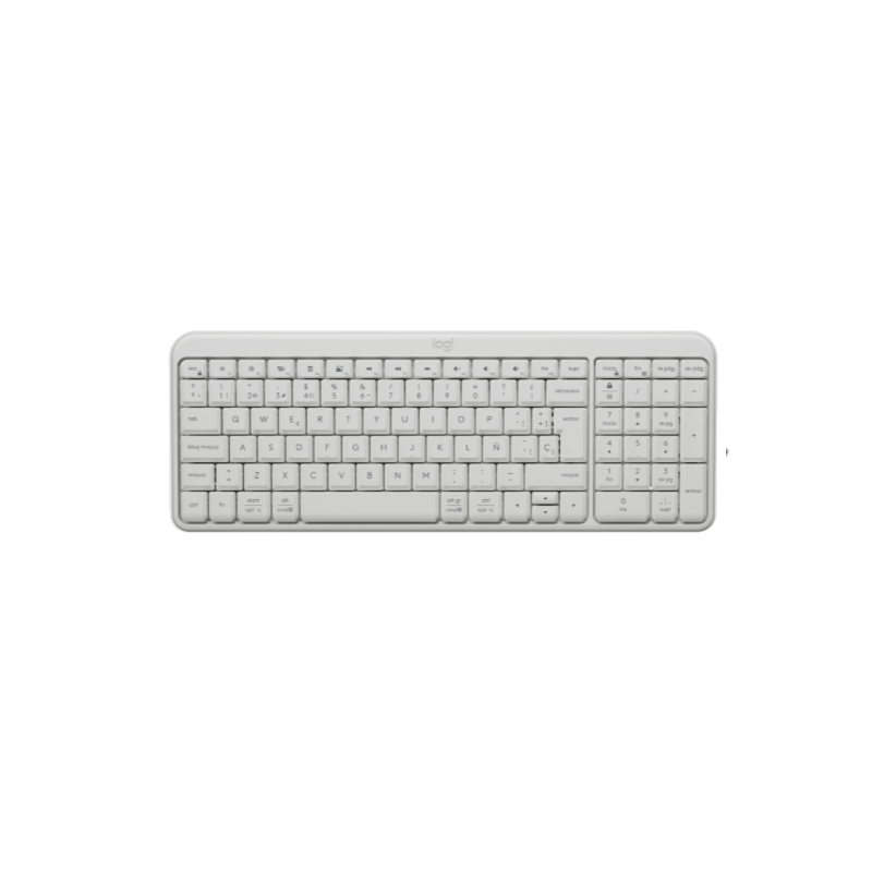 TECLADO LOGITECH BLUETOOTH K250 PEBBLE WHITE 920-013446