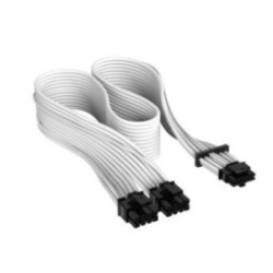CABLE CORSAIR PREMIUM PCIE GEN 5 12V-2X6 DE 600 W Y 12+4 PATILLAS TYPE 4 WHITE