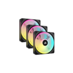 COOLER  FAN CORSAIR ICUE LINK QX120 RGB 120MM MAGNETIC DOME BLACK PACK X3