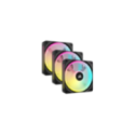 COOLER  FAN CORSAIR ICUE LINK QX120 RGB 120MM MAGNETIC DOME BLACK PACK X3