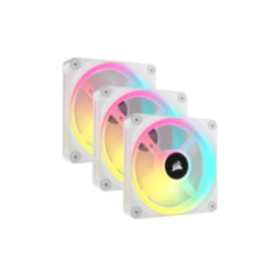 COOLER  FAN CORSAIR ICUE LINK QX120 RGB 120MM MAGNETIC DOME WHITE PACK X3