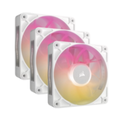 COOLER  FAN CORSAIR ICUE LINK RX120 MAX RGB 120MM WHITE PACK X3