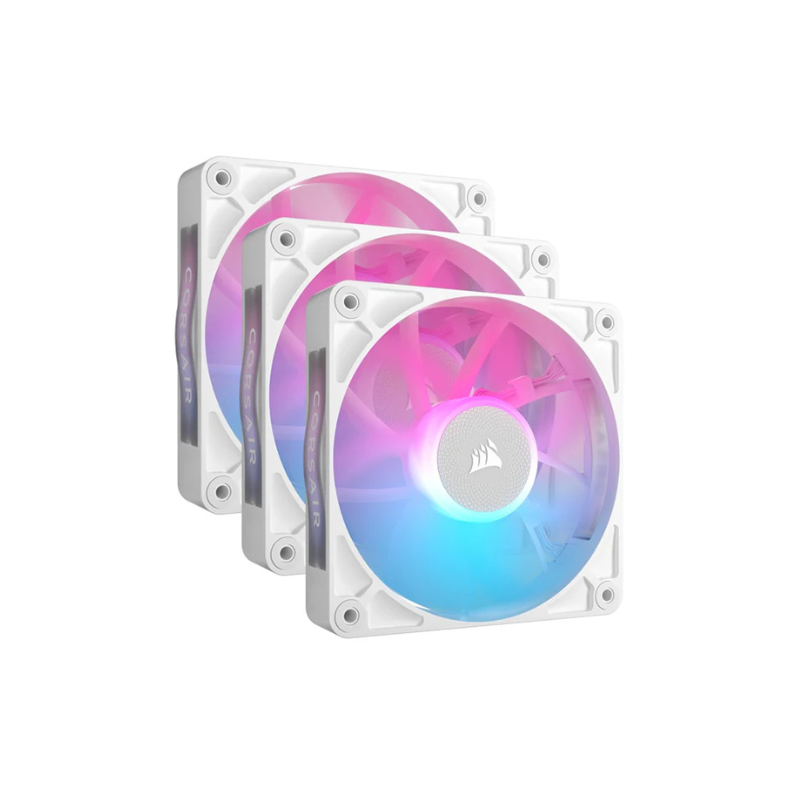 COOLER  FAN CORSAIR ICUE LINK RX120 RGB 120MM WHITE PACK X3