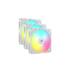 COOLER  FAN CORSAIR RS120 ARGB 120MM WHITE PACK X3