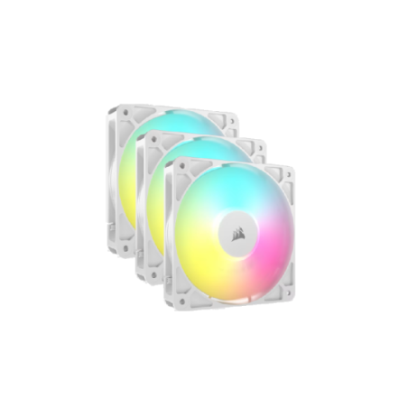 COOLER  FAN CORSAIR RS120 ARGB 120MM WHITE PACK X3