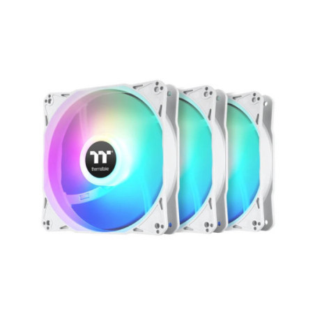 COOLER  FAN THERMALTAKE LE120 ARGB 3 PACK WHITE