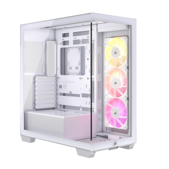 Gabinete Corsair 3500X Mid-Tower TG White FAN ARGB X3