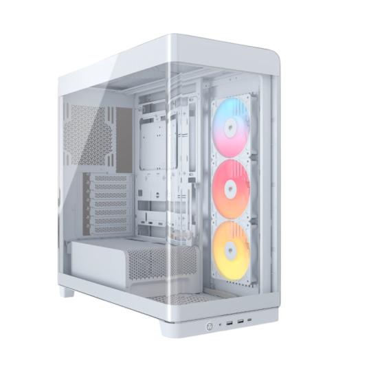 GABINETE CORSAIR FRAME 4500X RS-R ARGB MID-TOWER TG WHITE