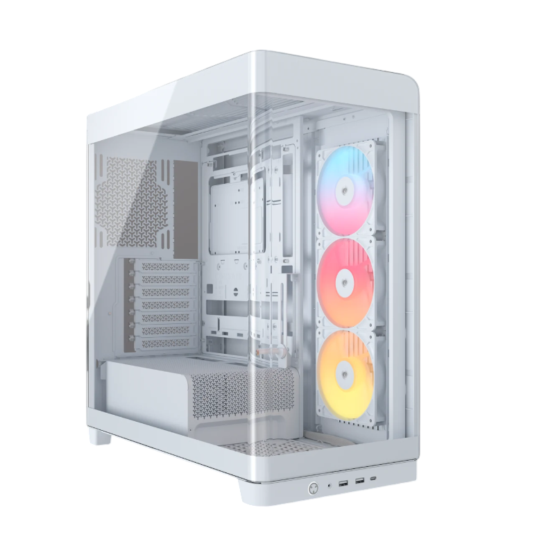 GABINETE CORSAIR FRAME 4500X RS-R ARGB MID-TOWER TG WHITE