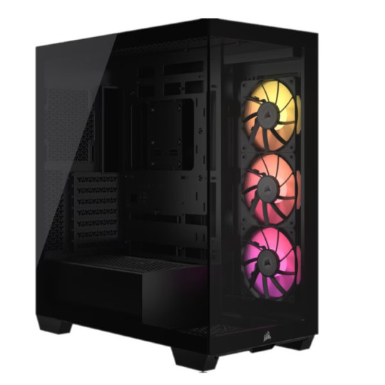 GABINETE CORSAIR ICUE 3500X RGB MID-TOWER TG FAN ICUE X3 BLACK