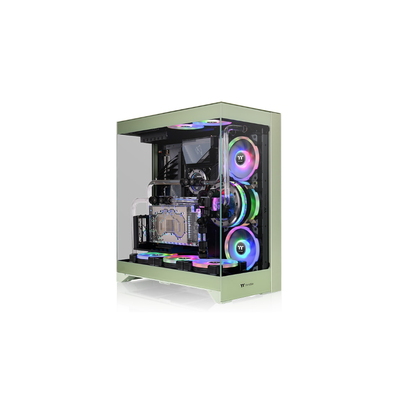 GABINETE THERMALTAKE CTE 550 MID-TOWER TG X3 MATCHA GREEN