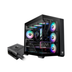 GABINETE THERMALTAKE VIEW 380 LITE FAN ARGB X4 TG X2 C/FUENTE 850W GOLD