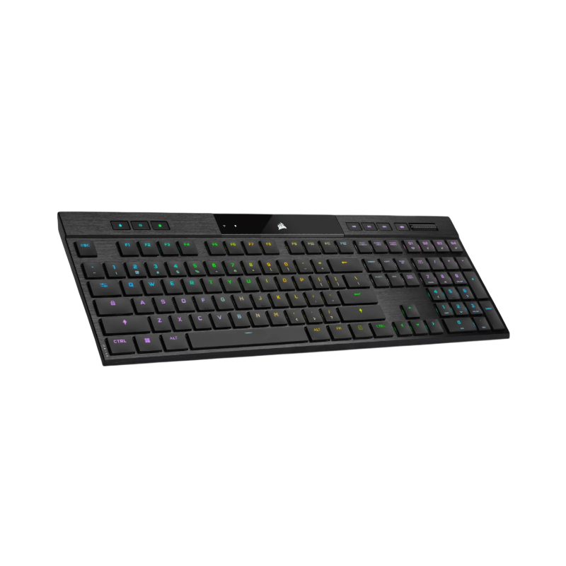 TECLADO CORSAIR K100 AIR RGB MECANICO SWITCH CHERRY MX ULTRA LOW PROFILE BLACK WIRELESS