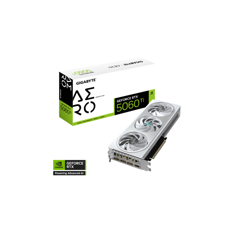 PLACA DE VIDEO VGA GIGABYTE GEFORCE RTX 5060 TI AEREO OC 8G