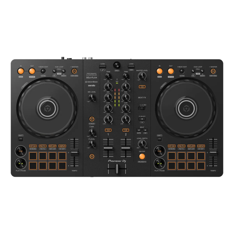 Pioneer DDJ-FLX4 | Controladora DJ 2 canales compatible con Rekordbox y Serato