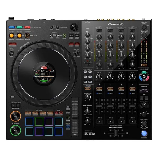 Pioneer DDJ-FLX10 – Controladora DJ Profesional 4 Canales con Stems