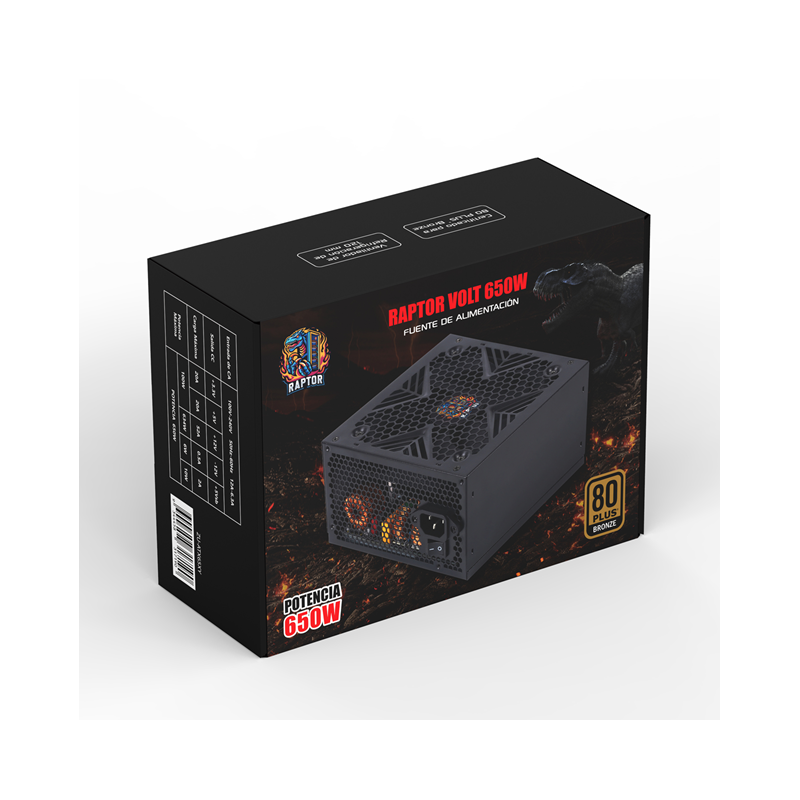 Fuente Raptor Volt 650W 80 Plus Bronze