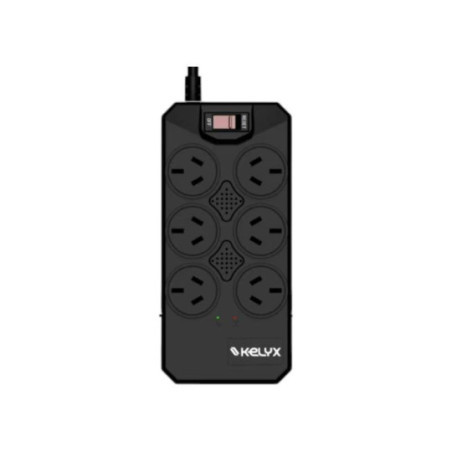Estabilizador Kelyx 6 tomas Max. 600W 150-270V Surge Protection 1mt
