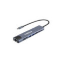 Hub Kelyx 8en1 Type C HDMI SD USB 2.0 x2 / USB 3.0 x2 RJ45